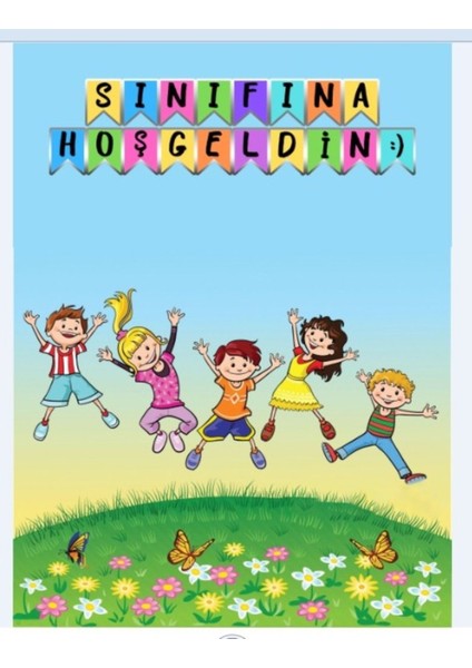 Sınıfına Hoşgeldin, Okul Etkinlik, Renkli, Kumaş Arka Plan 150X200 modelleri