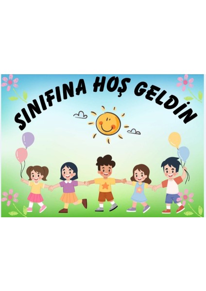 Sınıfına Hoşgeldin, Okul Etkinlik, Renkli, Kumaş Arka Plan 150X200 indirimleri