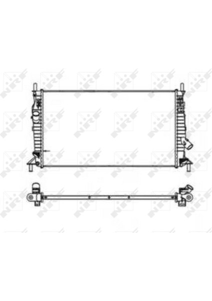 53403 Motor Su Radyatörü Focus Iı C Max 1,6tdcı / 2,0tdcı / 1,6 / 1,8 04-081,6TDCI 07 /- Mazda 3