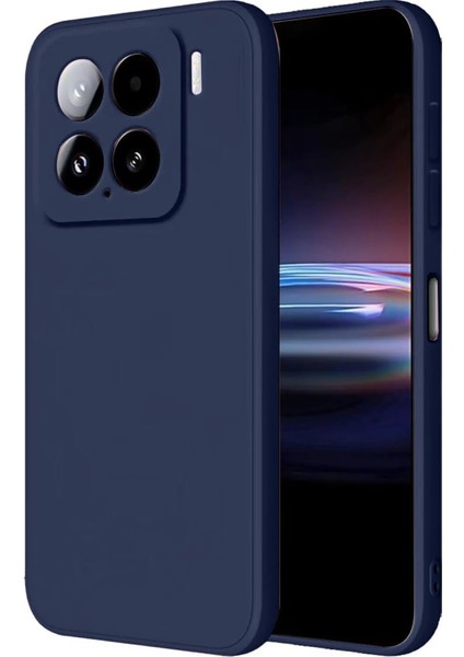 Xiaomi Mi 15 Pro Kılıf Nano Içi Kadife Silikon - Lacivert - CPT105230-7527