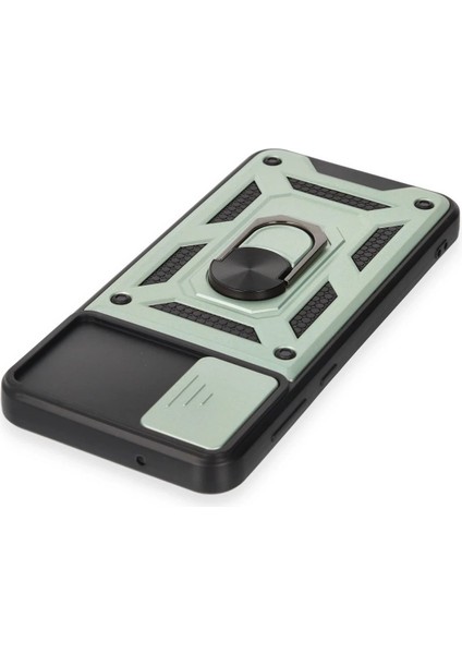 Samsung Galaxy A04E Kılıf Pars Lens Yüzüklü Silikon - Yeşil - CPT105119-9555 fırsatları