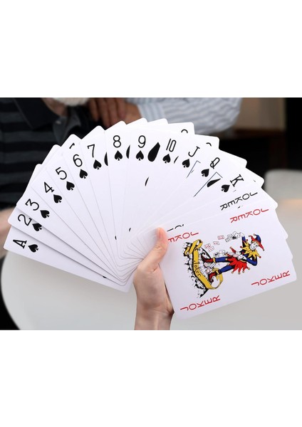 Çok Büyük Iskambil Kartları Dev Boy Oyun Kartı Destesi 16,8 x 11,9 cm Parti Hediyesi 54'lü fiyatları