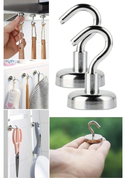 Bfs Güçlü Manyetik Mutfak,banyolar Için Çok Amaçlı 2'li Magnet Askı