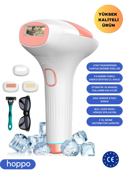 Xmia Ipl Lazer Epilasyon Cihazı 999.999 Atım 9 Kademe Ultra Güçlü