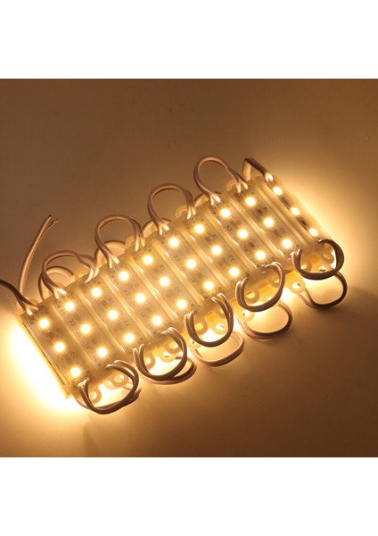10 Adet 5 Watt Gün Işığı 3000K IP65 Modül Led, 10 Adet Magnetli, Çok Kaliteli 3000K. Işık Modül LED