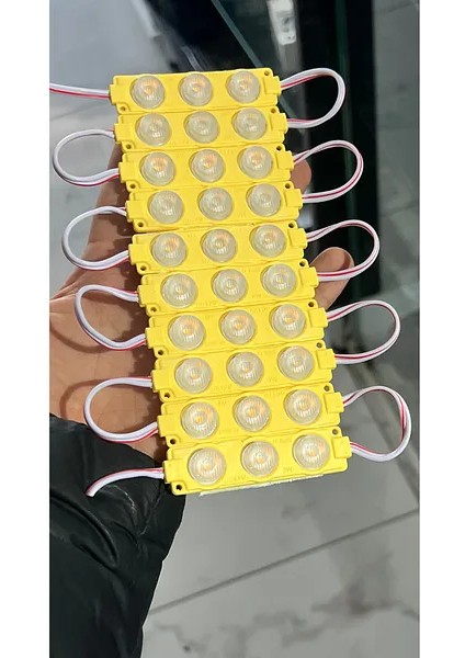 10 Adet 5 Watt Gün Işığı 3000K IP65 Modül Led, 10 Adet Magnetli, Çok Kaliteli 3000K. Işık Modül LED