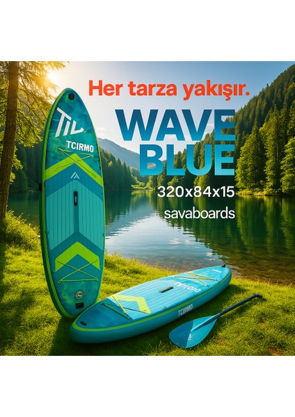 Wave Blue Şişme Stand-Up Paddle Board