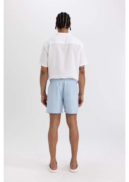 File Astarlı Kısa Boy Deniz Şortu B7297AX24HS