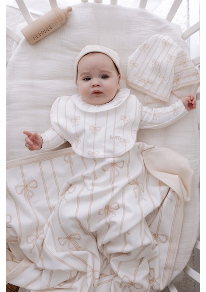 5'li Yenidoğan Seti - Kurdele / Bej fiyatları