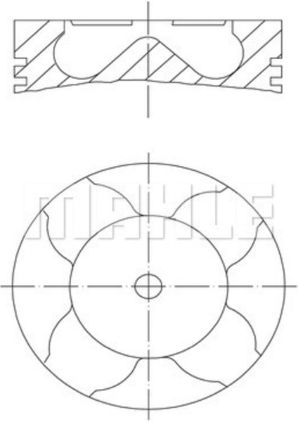 Mahle 0831702 Piston 84.00MM 0.50 E46 320D E39 520D 2.0d 00- M47D20
