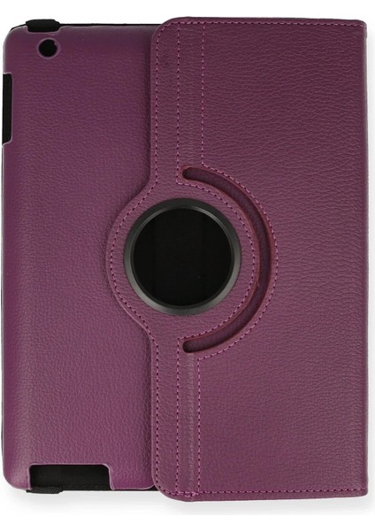 iPad 4 9.7 Kılıf 360 Tablet Deri Kılıf - Mürdüm - CPT104035-6349 fiyatları