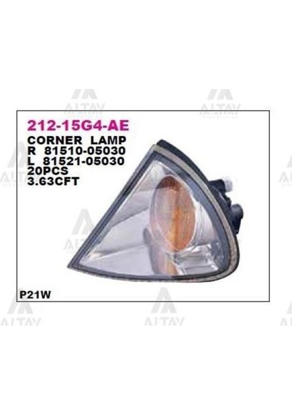 21215G4LAE Sinyal Lambasi Avensis 01-02 Duylu Sağ DPO-212-15G4R-AE Uyumlu