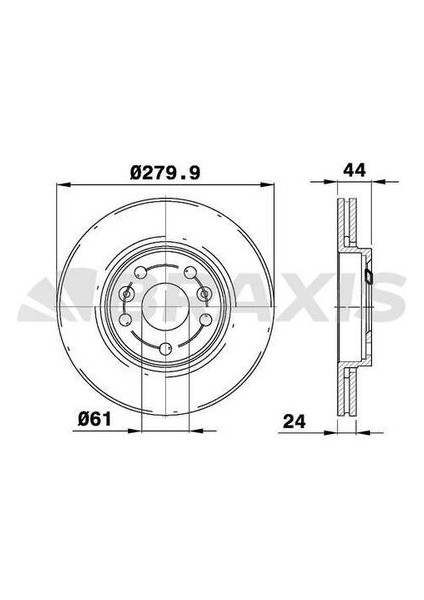 AE0777 AE0777 Ön Fren Diski Renault Megane Iı 2.0 Dcı 04- Hava Kanallı 7701208848