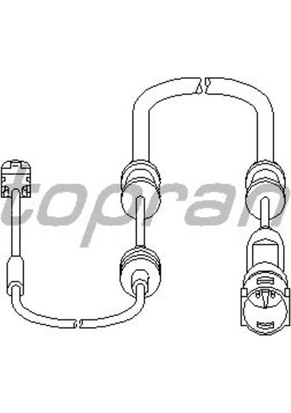 206946001 Balata Ikaz Kablosu Ön (Opel : Vectra C 02-/ Vectra C Gts 02-) Sıgnum 03-)