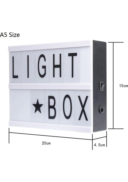 A5 LED Işıklı Yazı Panosu Lightbox