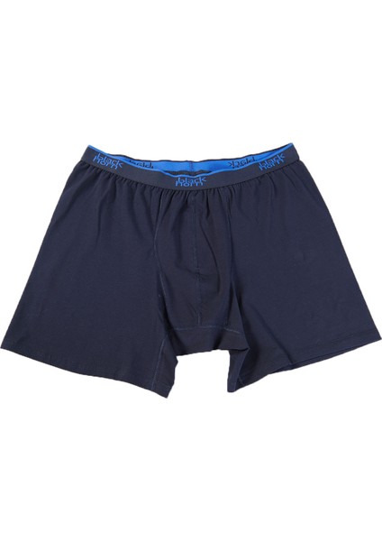 Büyük Beden Boxer Battal Boy Likralı Boxer Lacivert