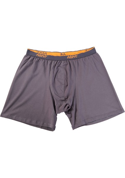 Büyük Beden Boxer Battal Boy Likralı Boxer Gri