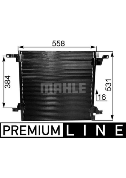 Mahle AC259000P Knecht Klima Radyatörü (558×522×16) ML230 ML320 ML350 ML400 ML430 ML500 98-05 8FC351038721