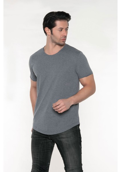 Erkek Geniş Yaka %100 Pamuk Salaş T-Shirt fiyatları