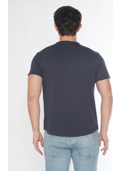 Erkek Geniş Yaka %100 Pamuk Salaş T-Shirt fırsatları