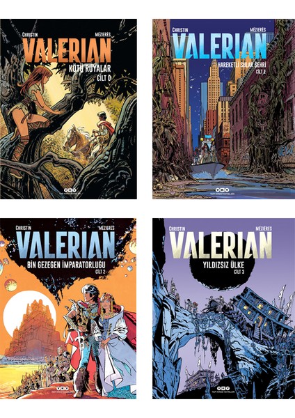 Valerian Çizgi Roman Seti - Pierre Christin 4 Cilt Takım