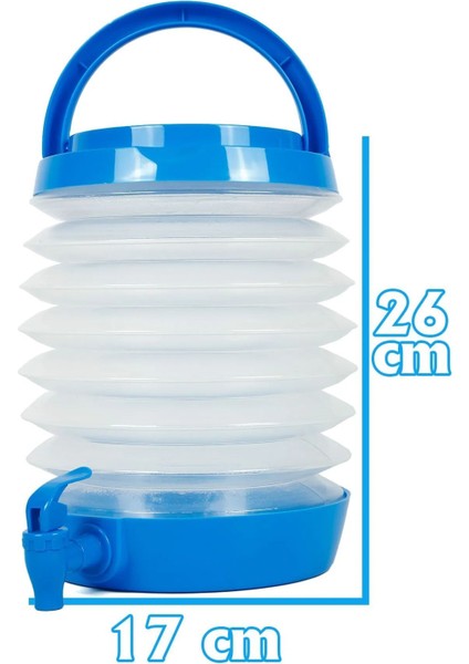 Katlanır Su Sebili Bidonu Termos Piknik Kamp Damacana Su Içecek Ayran Şişesi Çeşmeli Körüklü 5.5 Lt fiyatları