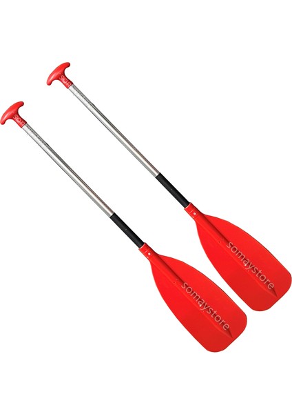 Marine Sealux Rafting Küreği Kırmızı Ø25MM Boy 125 cm 2 Adet