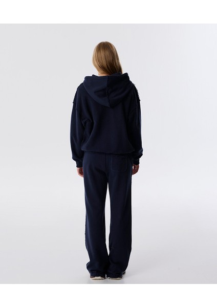 Denim Aplikeli Sweatshırt TW6250091028015 fırsatları