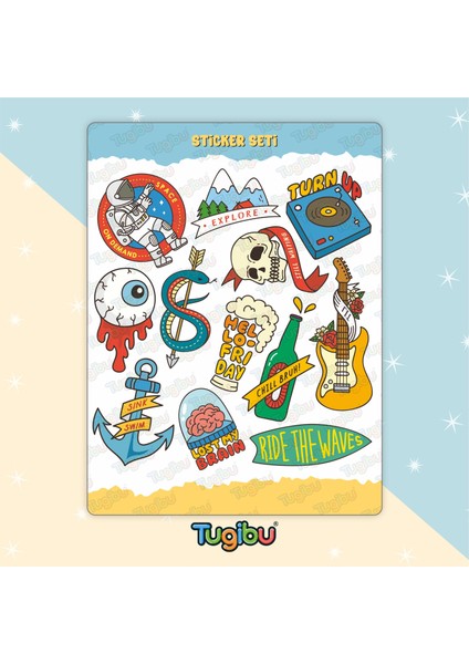 Travel Sticker Seti, Karışık Etiket Seti, 22 Adet Kamp ve Karavan Etiket fiyatları