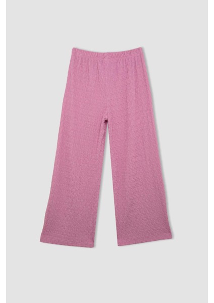 Kız Çocuk Wide Leg Geniş Bol Paça Bürümcük Pantolon C5327A824SM