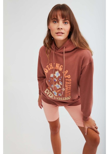 Vıva Comfort Kiremit Rengi Sweatshirt modelleri