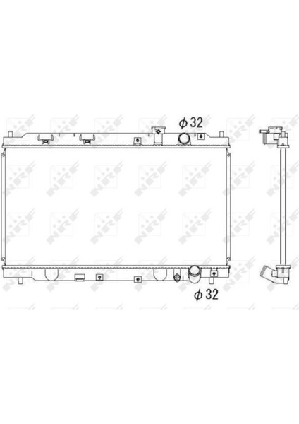 53284 Motor Su Radyatoru Cr V 9601 Otomatık (350×658×16)