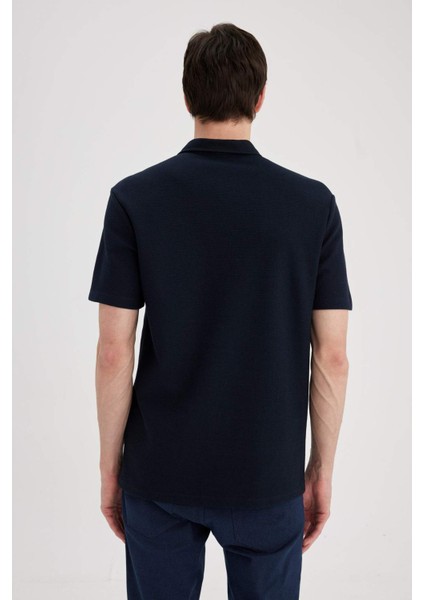 New Regular Fit Basic Düz Kısa Kollu Polo Tişört B4939AX24SP