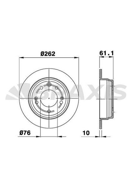 AE0129 AE0129 Arka Fren Disk Aynası Düz Ceed Pro Ceed Sportage I30 İX35 1.4 1.4cvvt 1.6 1.6cvvt 1.6crdı 2.0 2.0c 584111H100