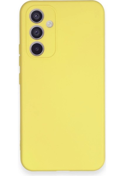 Samsung Galaxy A34 5g Kılıf Nano Içi Kadife Silikon - Sarı - CPT105836-5952