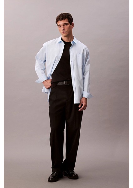 Erkek Kısa Kollu Supima Pamuklu T-Shirt - Siyah indirimleri