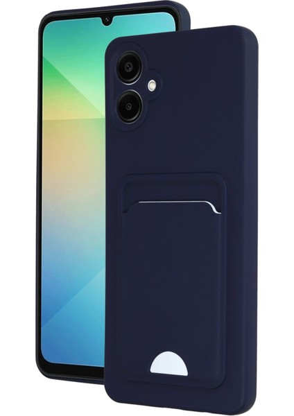 Samsung Galaxy A06 Kılıf Kelvin Kartvizitli Silikon - Lacivert - CPT108631-6422