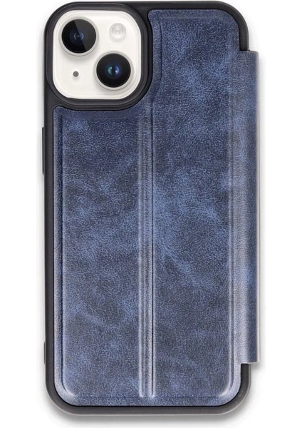 iPhone 15 Kılıf Flip Cover - Lacivert - CPT104896-1380
