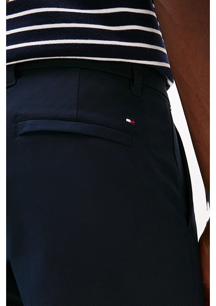 Erkek Regular Fit Düz Kesim Chino Pantolon - Lacivert fırsatları