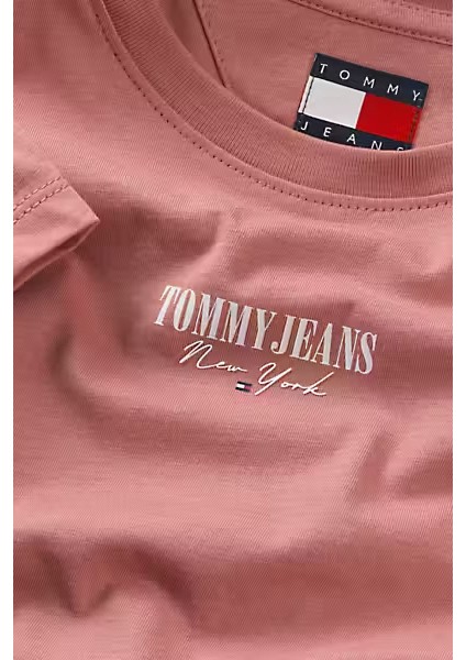 Kadın Slim Fit Logolu T-Shirt - Gül Kurusu modelleri