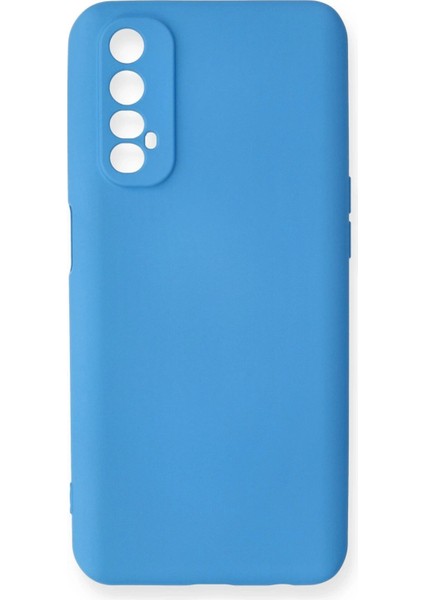 Realme 7 Kılıf Nano Içi Kadife Silikon - Mavi - CPT104251-2353