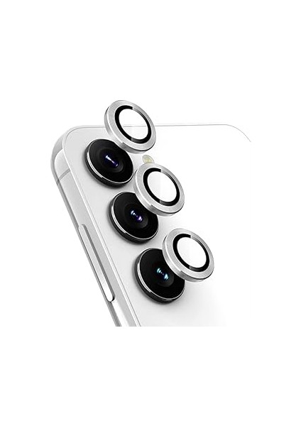 Kamera Lens Koruyucu Kırılmaz Metal Çerçeveli Kamera Lens Koruma Gümüş-Gri Galaxy