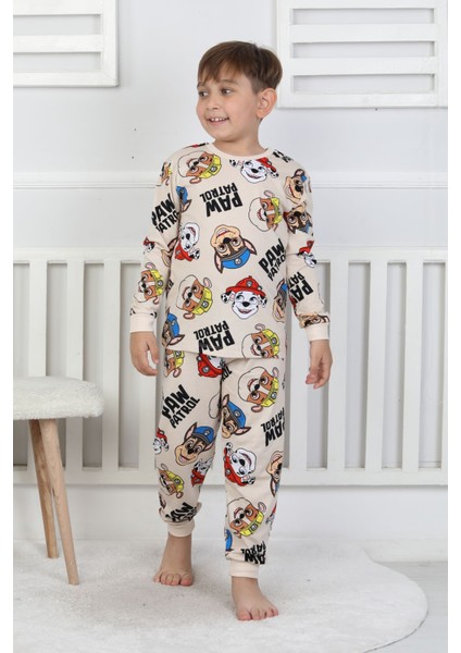 Kahraman Paw Patrol Desenli Erkek Çocuk Pijama Takımı modelleri