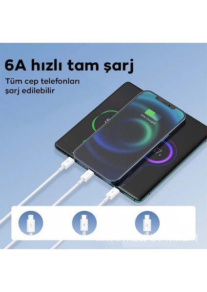 Ally PD40 2xtype-C + USB Qc3.0 Pd 45W Hızlı Şarj Adaptörü Şarj Başlığı-(19 - CPT108944-92