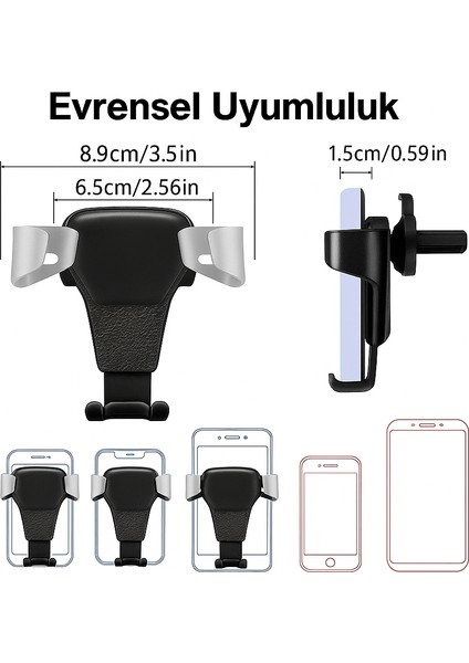 Tüm Modellerle Uyuml Akıllı Telefon Tutucu Otomatik Kavrama Pratik ve Güvenli fırsatları