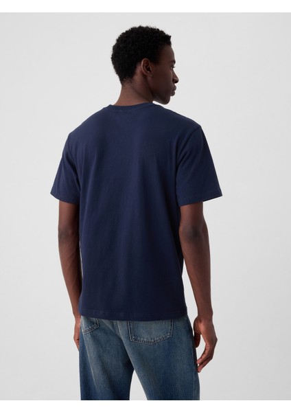 Erkek Koyu Mavi Original T-Shirt
