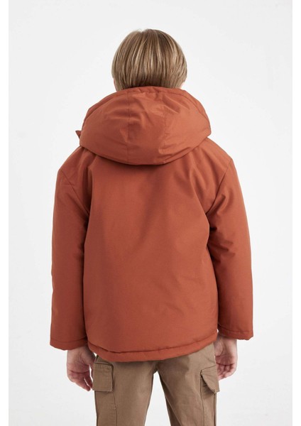 Erkek Çocuk Su Geçirmez Kapüşonlu Mont C5980A824WN