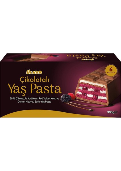 Çikolatalı Orman Meyveli Soslu Yaş Pasta 395 gr x 4 Adet fiyatları
