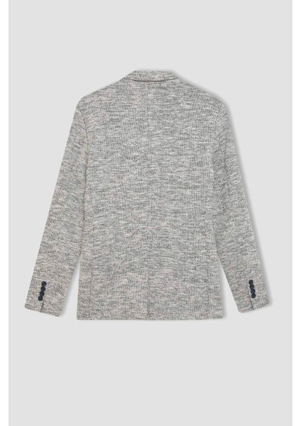 Modern Fit Yarım Astar Düğmeli Cepli Blazer Ceket C6000AX24SP