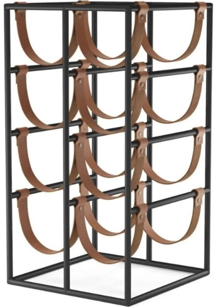 Trend 8 Li Metal Taba Derili Modern Şaraplık Viski Şampanya Içki Standı